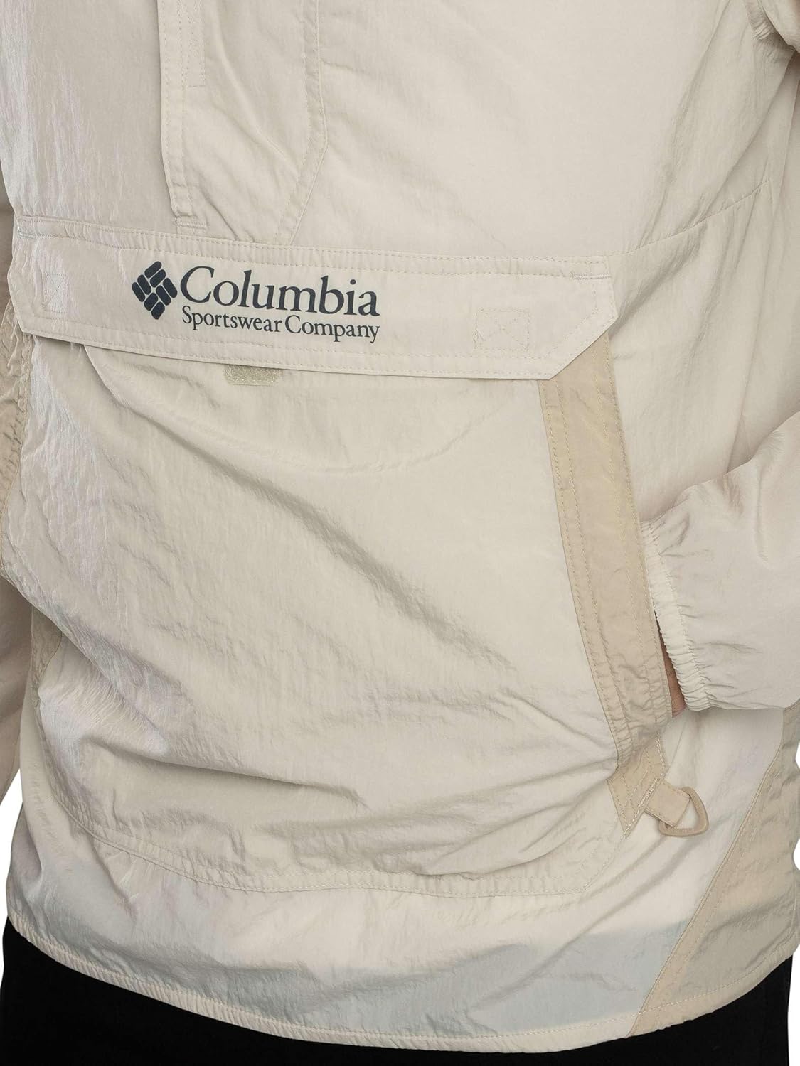 Columbia Men's Challenger Windbreaker Anorak Jacket, Dark Stone, XL