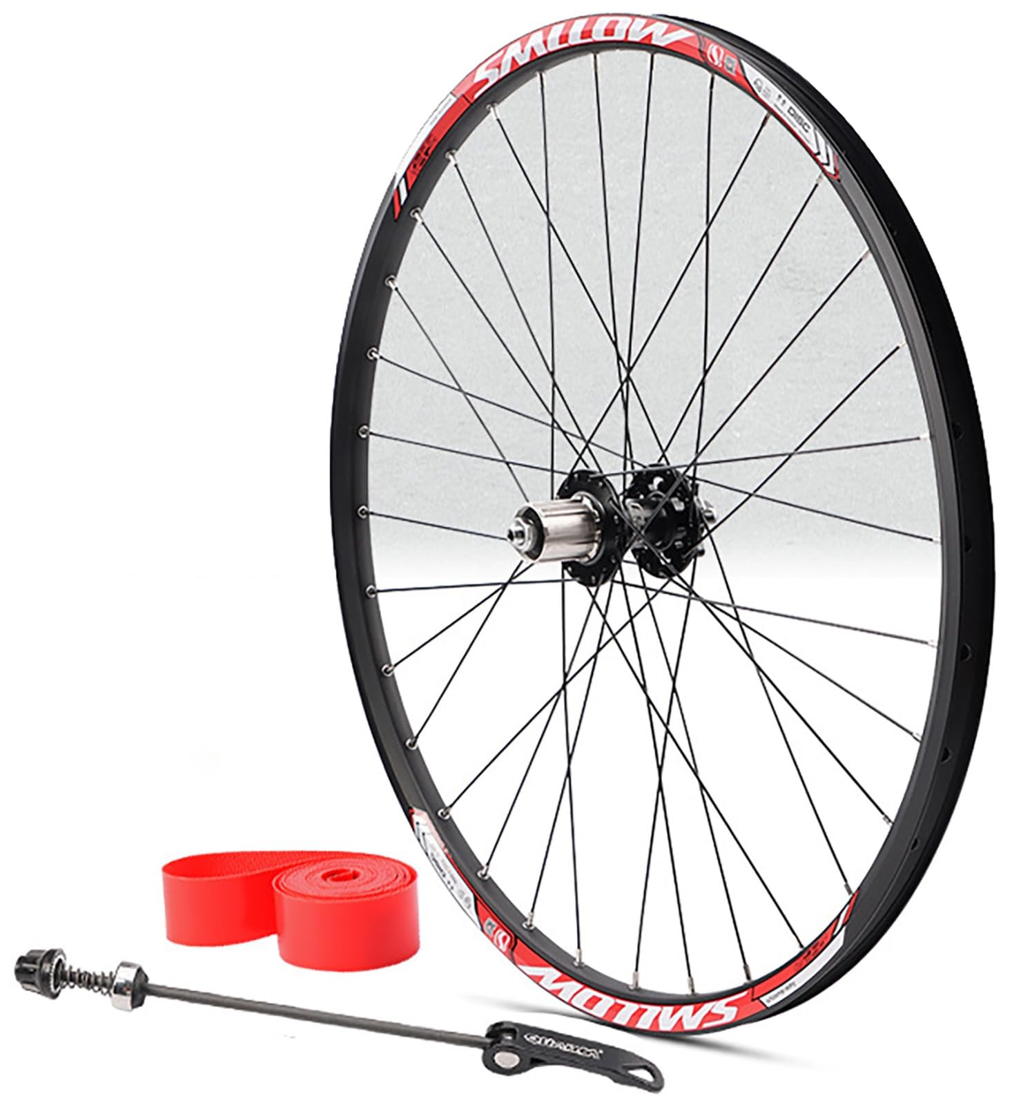 Roues Avant et arrière pour VTT Pliables BMX 20'', 24'', 26'', 27,5'', 29'', moyeux à Billes QR 32 Trous, Freins à Disque, Cassette 7, 8, 9, 10, 11 Vitesses