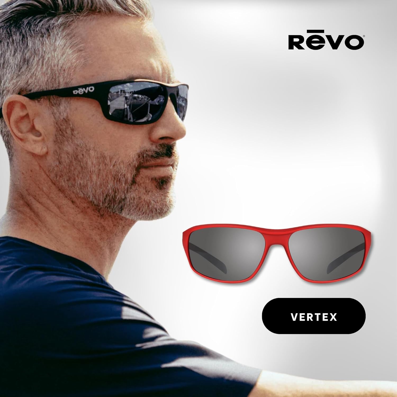 Revo Vertex 65MM Wraparound Rectangular Sunglasses For Men For Women + Bundle Leash + BUNDLE with ACCESSORY EYEWEAR - Image 6