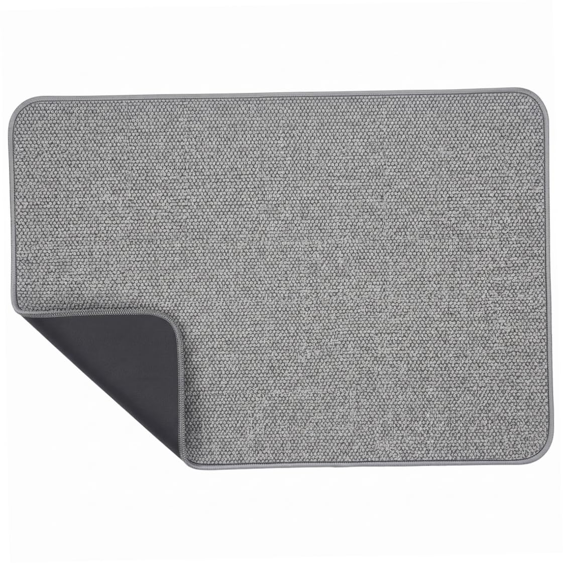 Xoeryoy Absorbent Bath Mat, Quick Dry Non-slip Bathroom Rug Washable Thin Bath Mat, 20x32inch, Grey