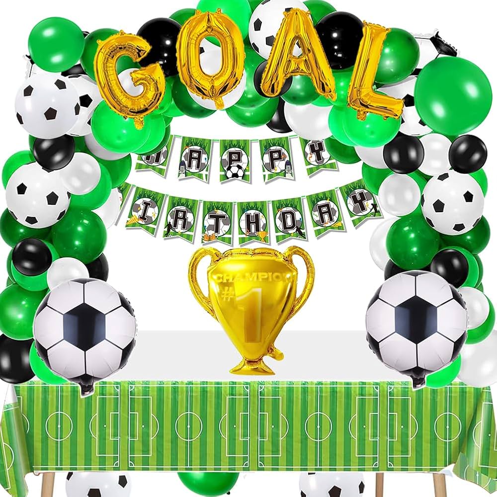 Gleemix Fußball Ballon Set - 11 Teile Mottoparty Deko