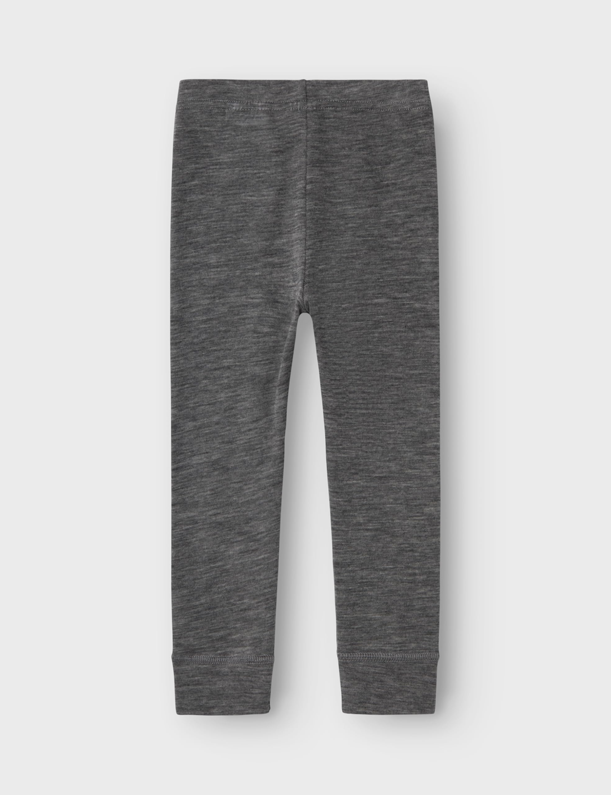 NAME IT NMMWANG Wool Rib LONGJOHN, Leggings Bambino, Grau,