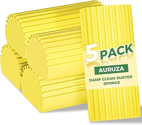 5 esponjas húmedas limpias, plumeros para limpiar persianas, zócalo, cepillo para ventilador de techo, esponja mágica para borrador de apartamento,