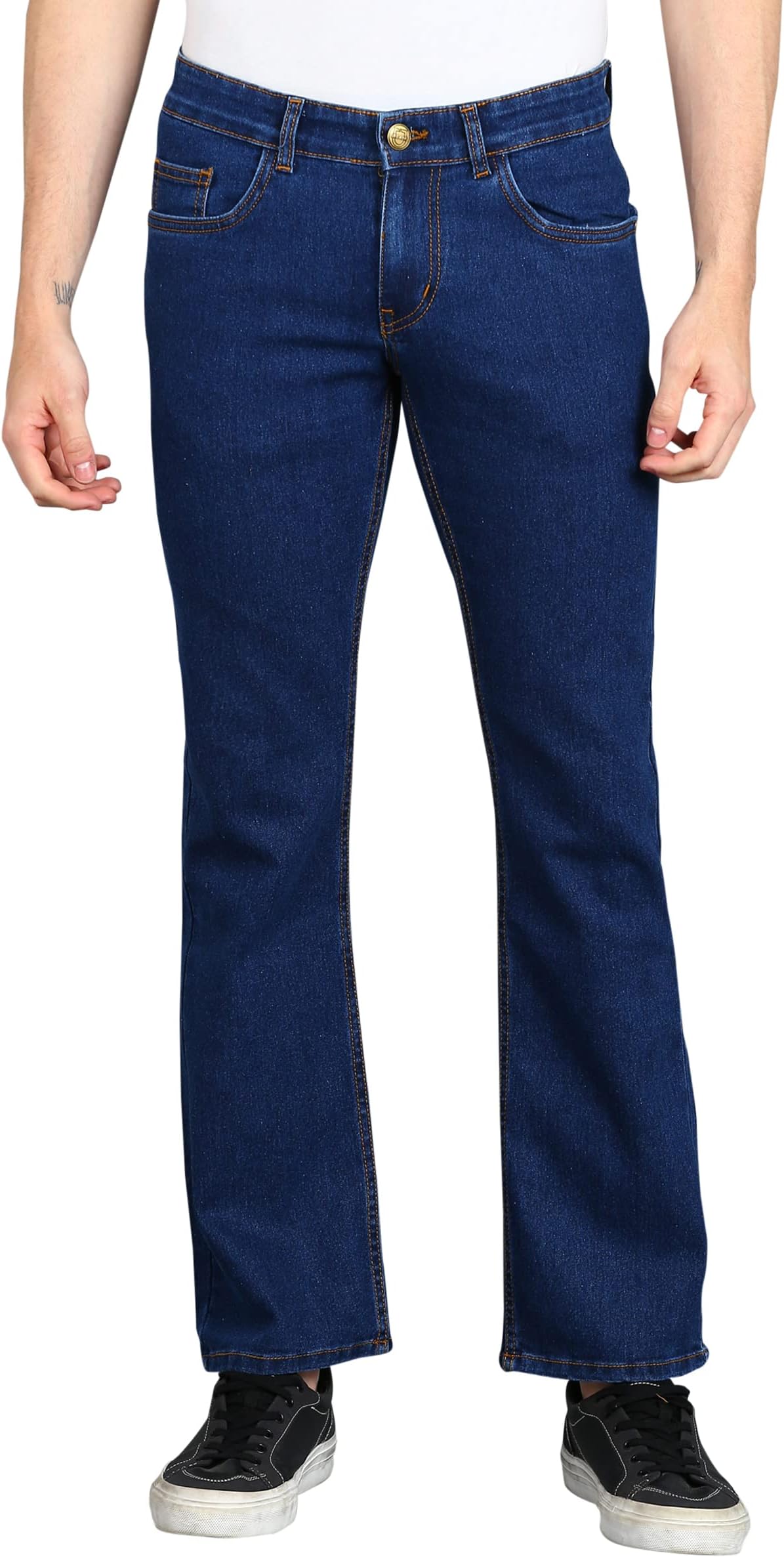 Urbano FashionMen's Stretch Fit Mid Rise Jeans