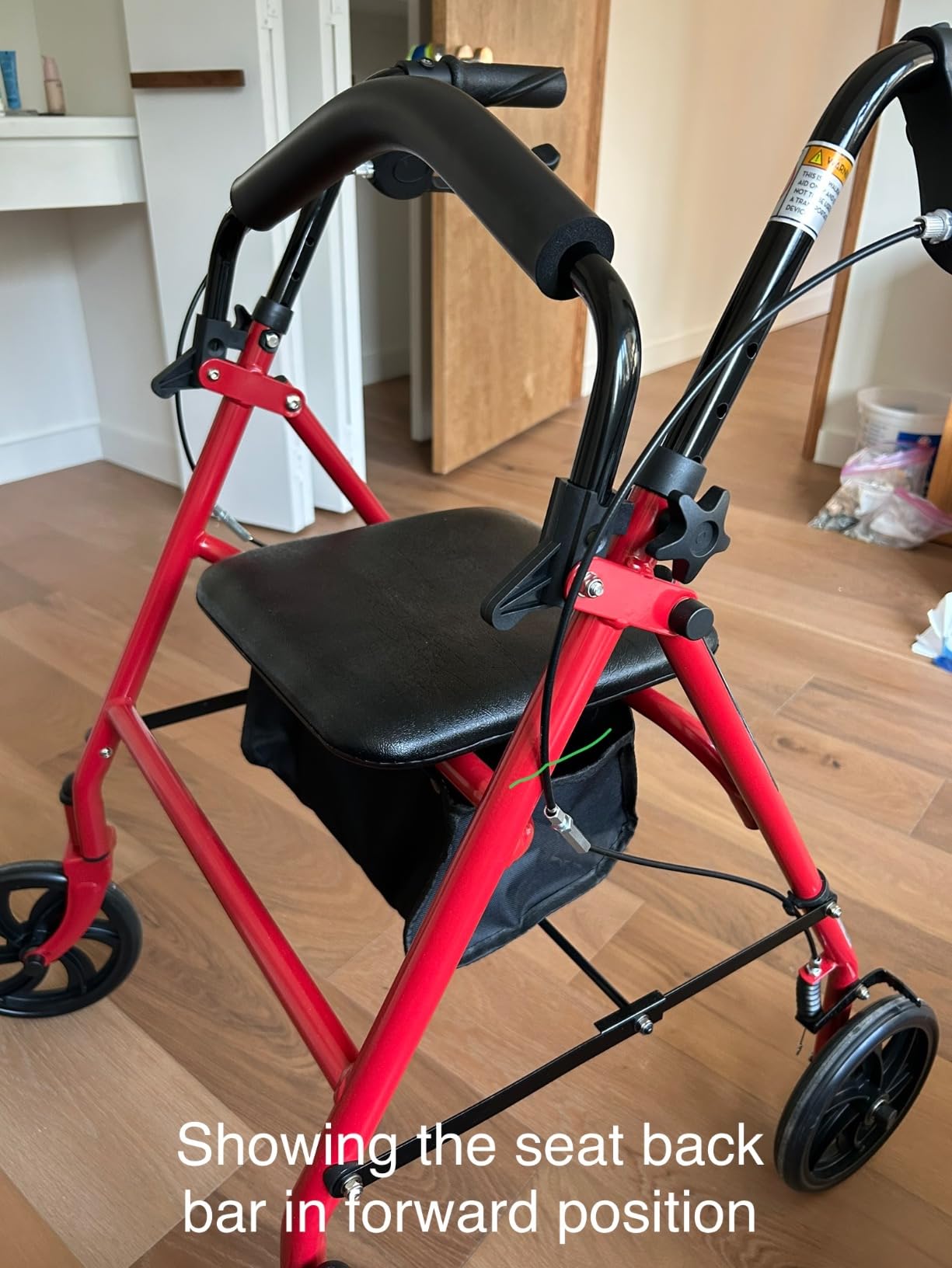 13/mo Finance Drive Medical 10257RD1 4 Wheel Rollator Walker With