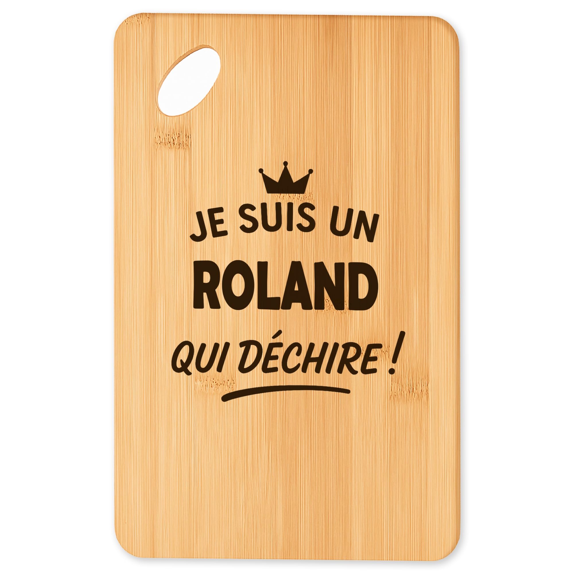 Cadeau original de cuisine avec la planche en bambou Roland 2