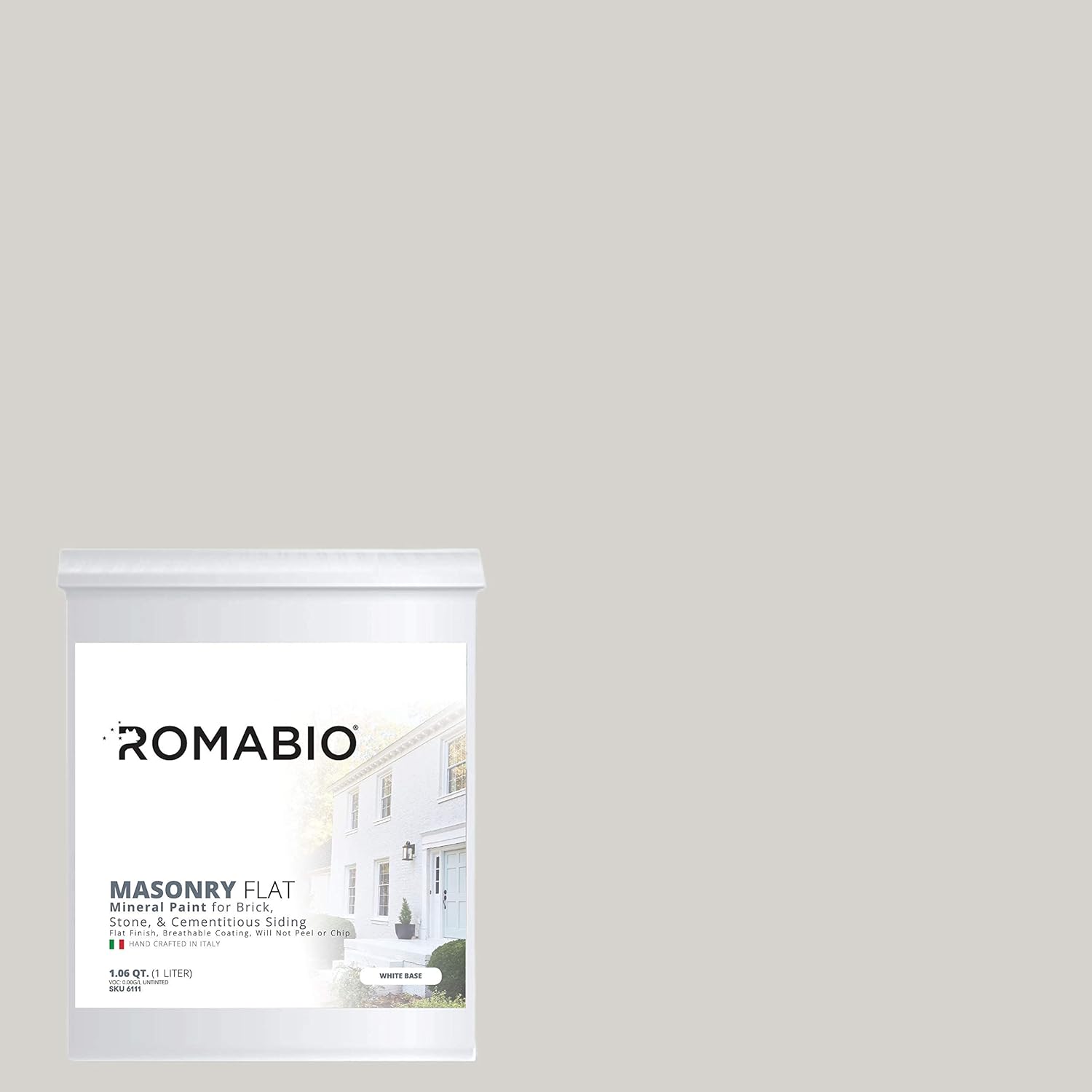 Romabio Masonry Flat, Italian Mineral Paint, Brick, Stone