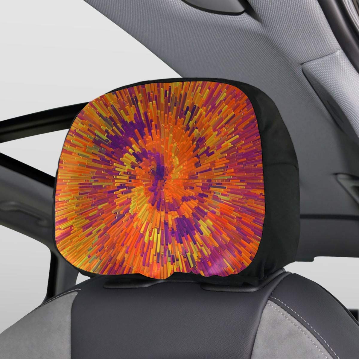 Car Seat Covers Headrest Orange Red Pink Car Headrest