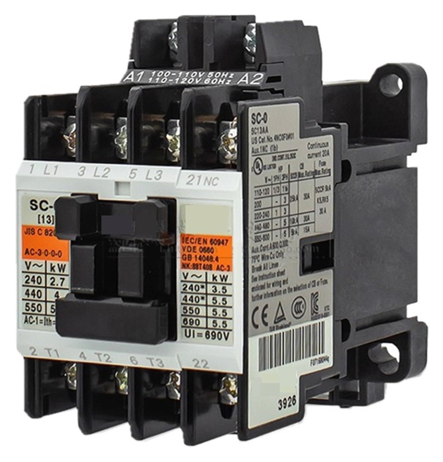 YFHGULBTK Electromagnetic AC Contactors SC-0 AC220V AC110V AC380V(AC380V)