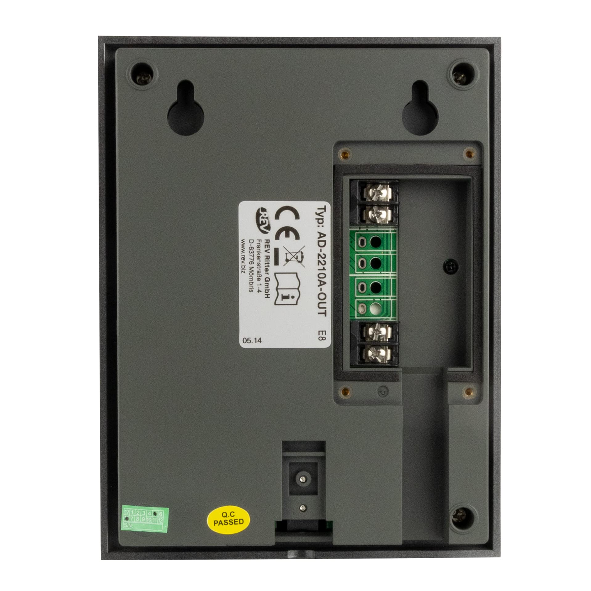 REV 3003108 80210703 Quattroline, domofon z otwieraczem drzwi, zasilacz 230 V AC, 3 dzwonki, srebrny,