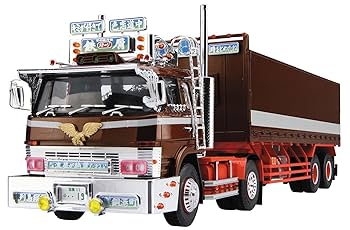 デコトラ‼️1/32 アオシマ製★3軸トレーラー★完成品★ Amazon | 青島文化教材社 1/32 バリューデコトラシリーズ 鉄屑の