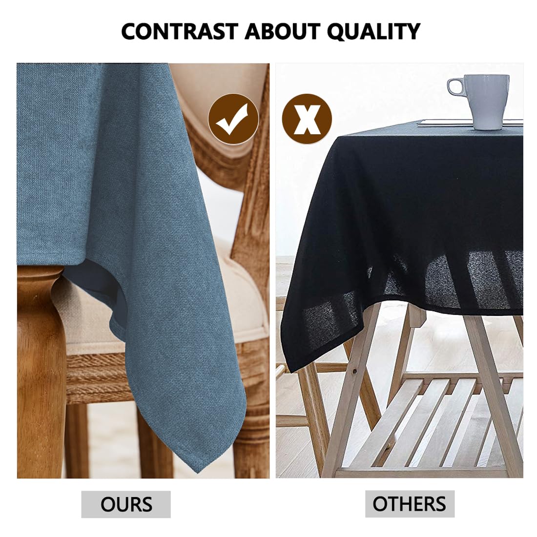 Amazon｜WAITER TREE テーブルクロス テーブルカバー 無地 防水