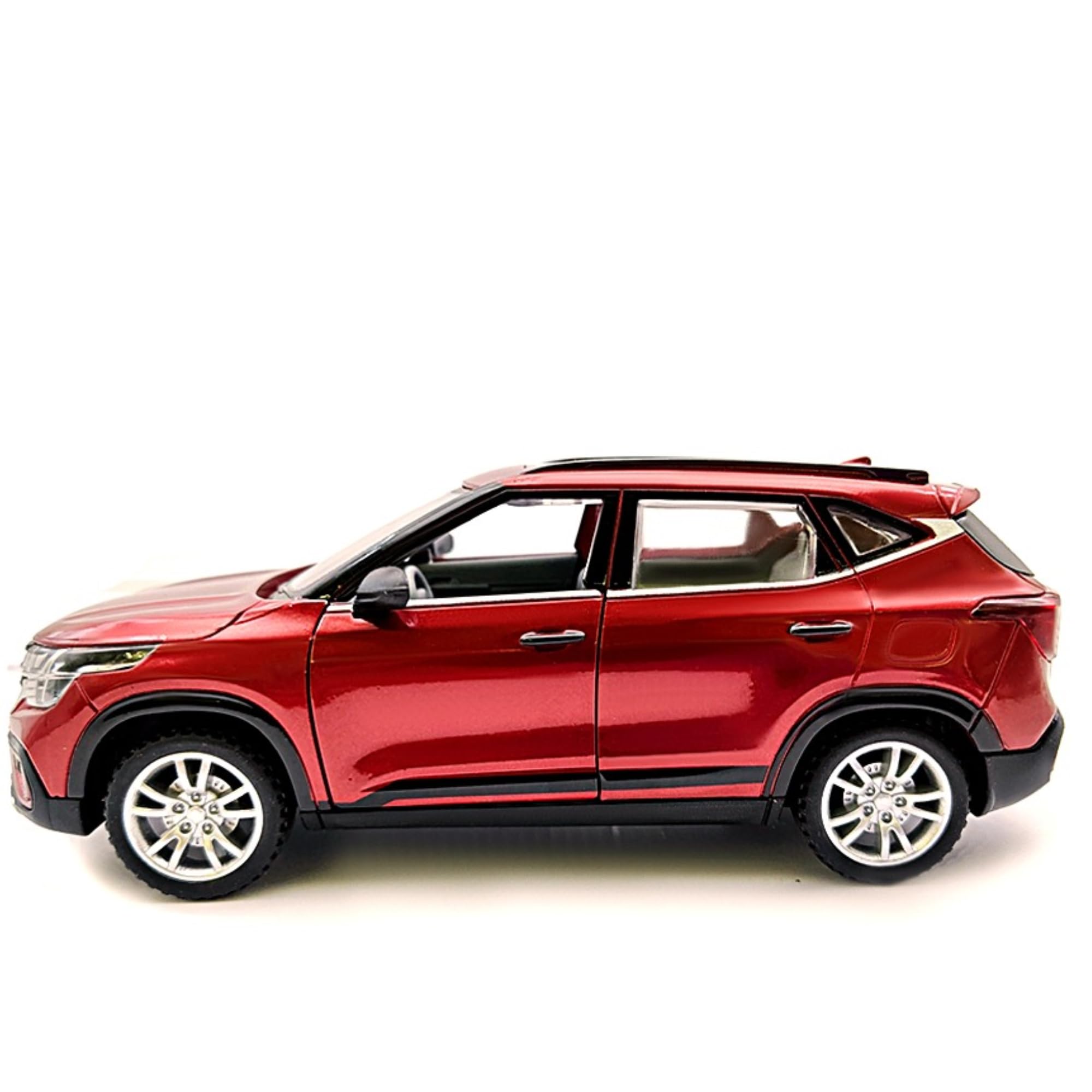 WooZee.. Seltos SUV Model Toy Car, 1:32 Scale, red | Pull-Back Function, Detailed Interior, Openable Doors, Collector's Edition, Ages 3 and Above-image-33