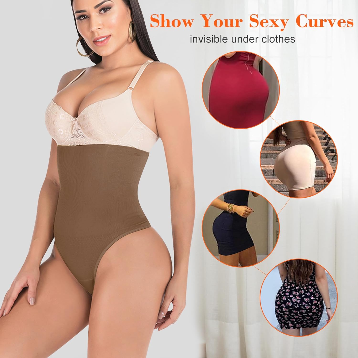 Thong Shapewear for Women High Waist Body Shaper Tummy Control Underwear Under Dress Shaping Panties Girdle - Image 3