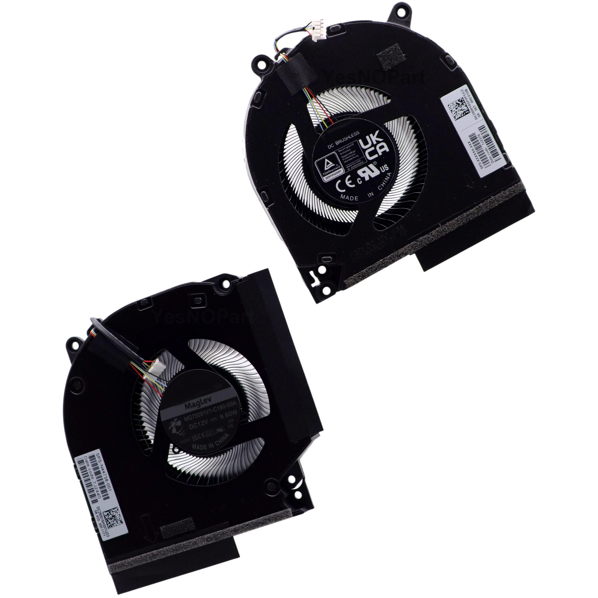 Amazon.co.jp: YesNOPart 80W 12V CPU GPU グラフィックス冷却ファン