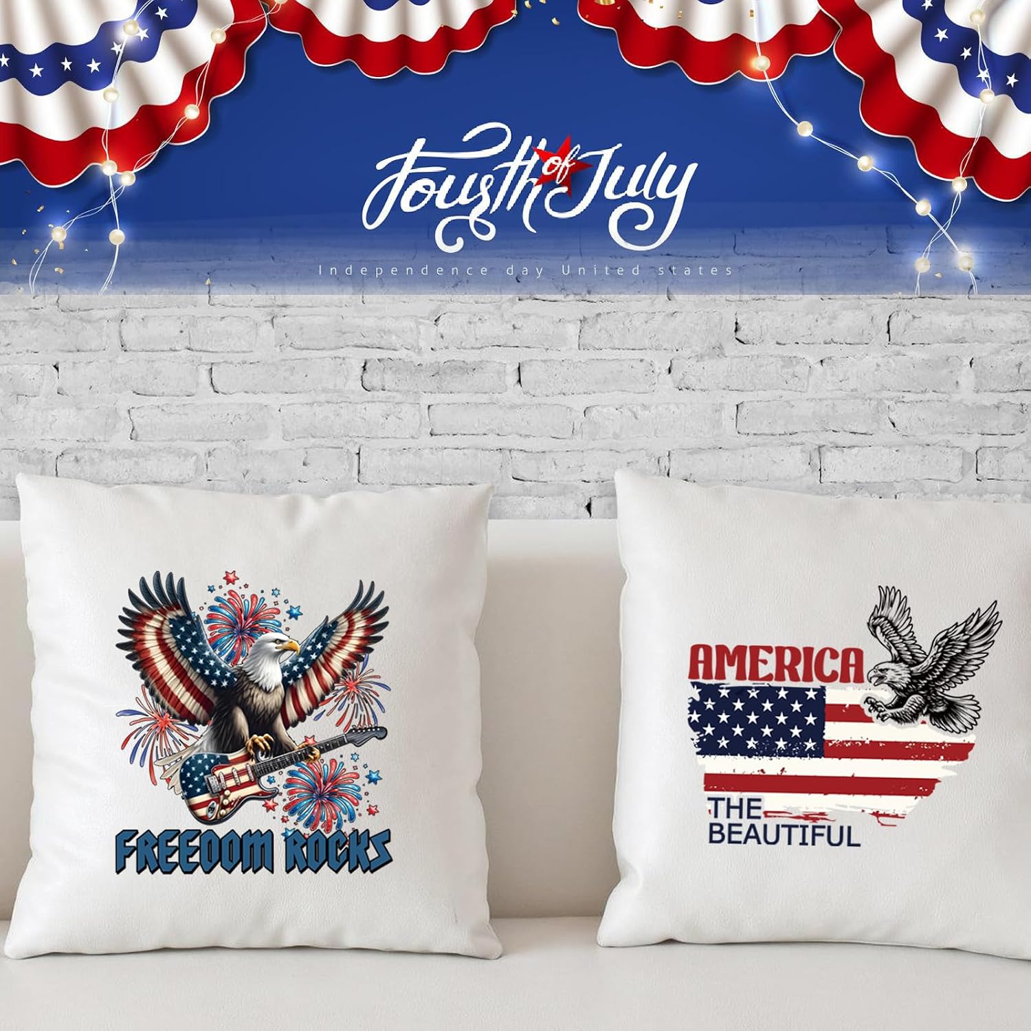 9 Sheets Independence Day Iron on Transfers for T-Shirts, 4th of July DTF Transfers Ready to Press, Patriotic Heat Transfers Vinyl, American Flag Iron on Decals for Clothes Bag Pillow Covers