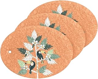 susiyo Toucans and Tropical Scrub Sponges Multi-Use Scrubbing Sponge for Cleaning Kitchen Washing Dishes & Bathroom (Set of 3)