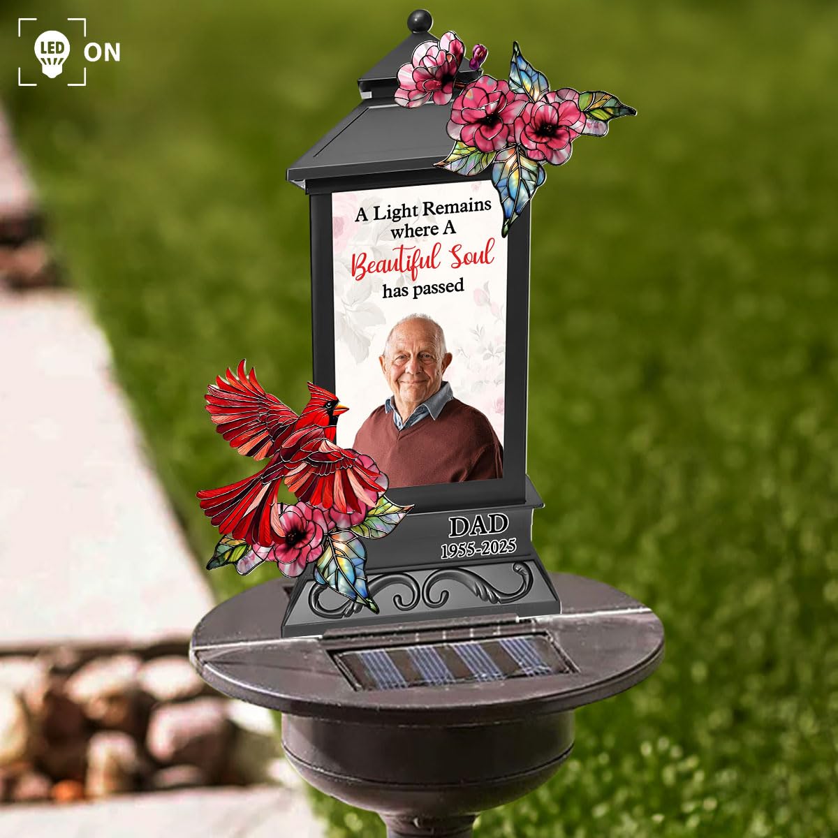 Wrappiness Personalized Memorial Solar Light - A Light Remains
