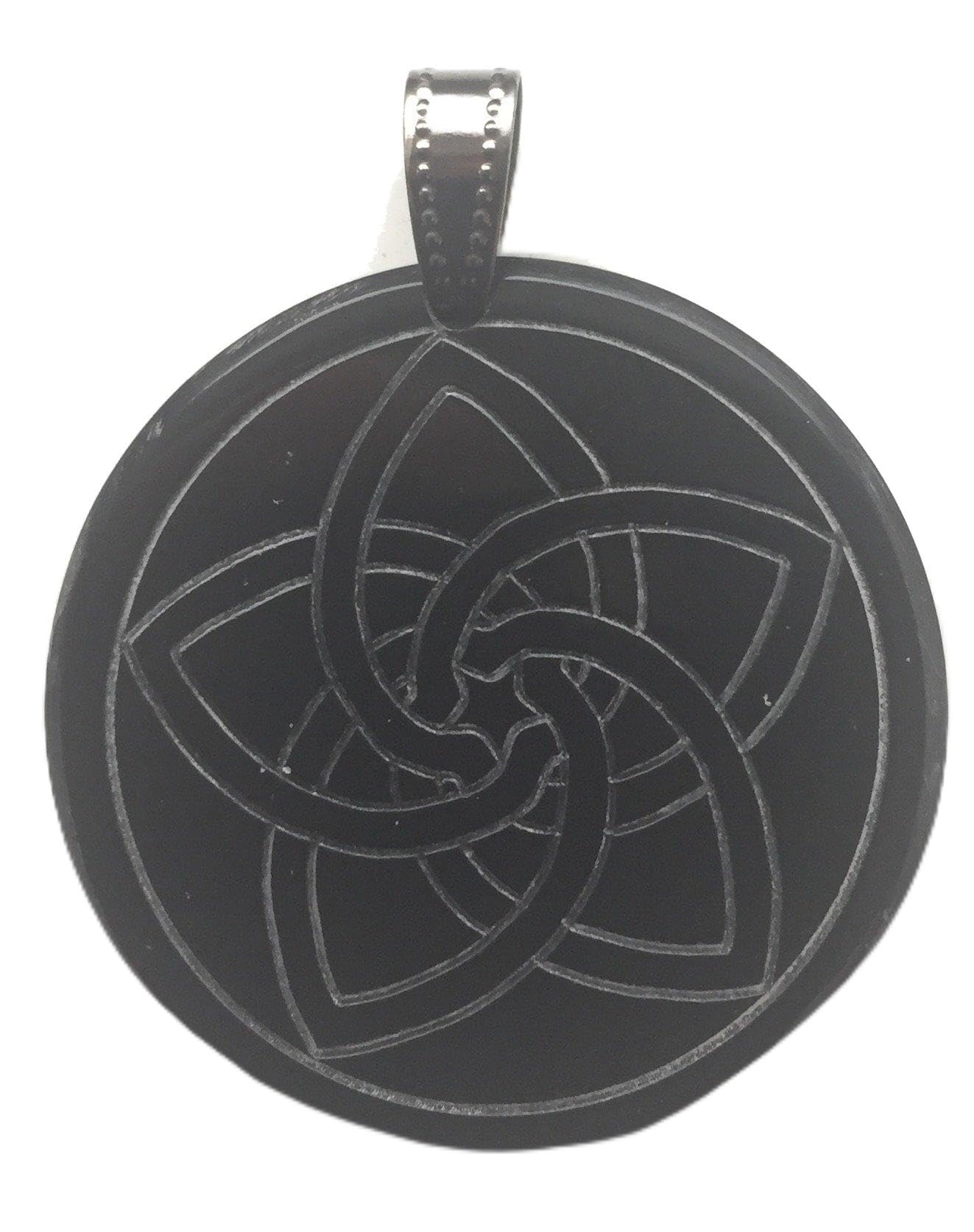 Pendentif en corne Fleur de Vénus collier amulette buffle d'eau naturel - 3