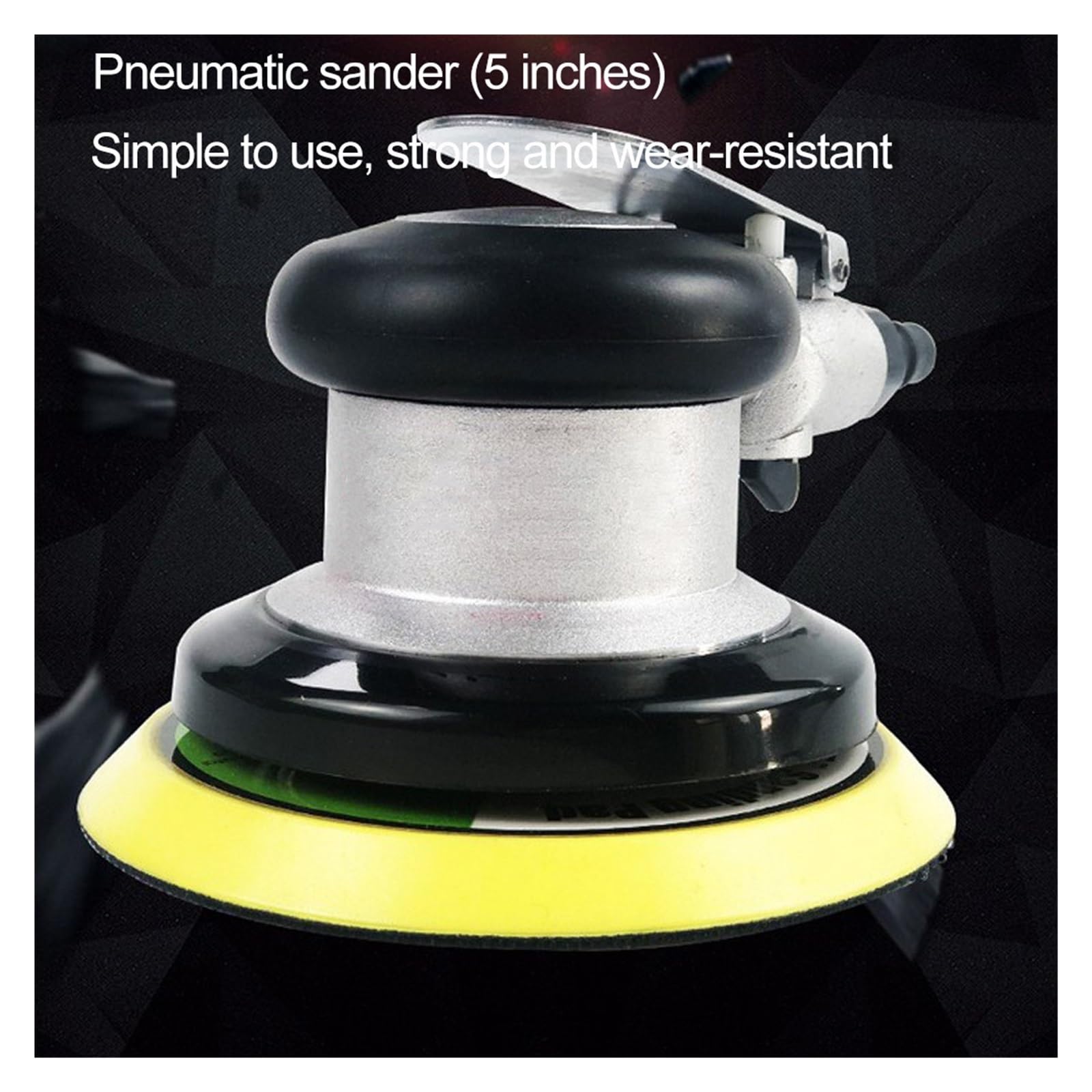 Pulidor Lijadora neumática de 125MM, 5 ", excéntrica, 5MM, lijadora de aire Orbital aleatoria, herramientas, 11000RPM, máquina pulidora de encerado y lijado de suelos