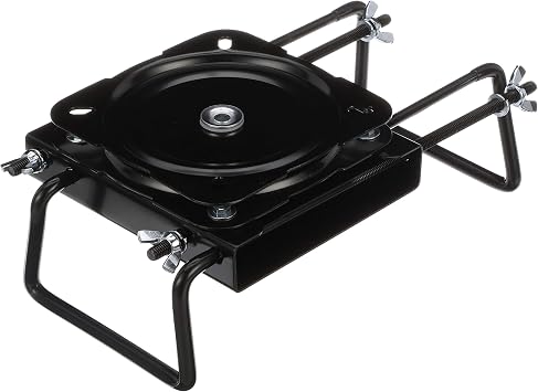 Attwood Seat Mount, Clamp-On with Swivel, Black
