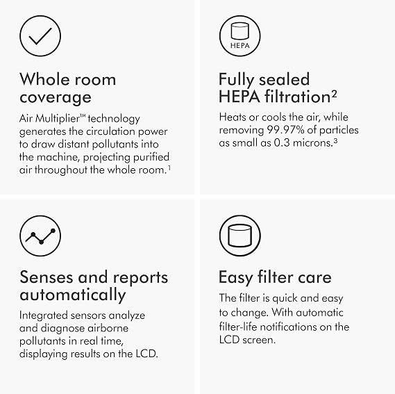 Dyson Purifier Hot+Cool HP07 Air Purifier, Heater, and Fan