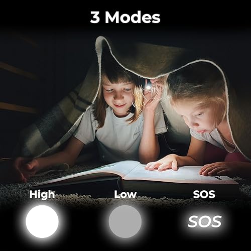 Miniatura 4 de Linternas recargables, mini linternas LED de alto brillo con lúmenes, ultra brillantes, 5 modos ajustables, portátiles, impermeables, adecuadas para