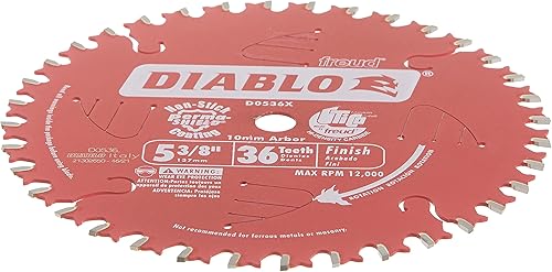 Miniatura 3 de Freud D0536X Diablo - Hoja de sierra inalámbrica con acabado ATB de 5-38 pulgadas y 36 dientes