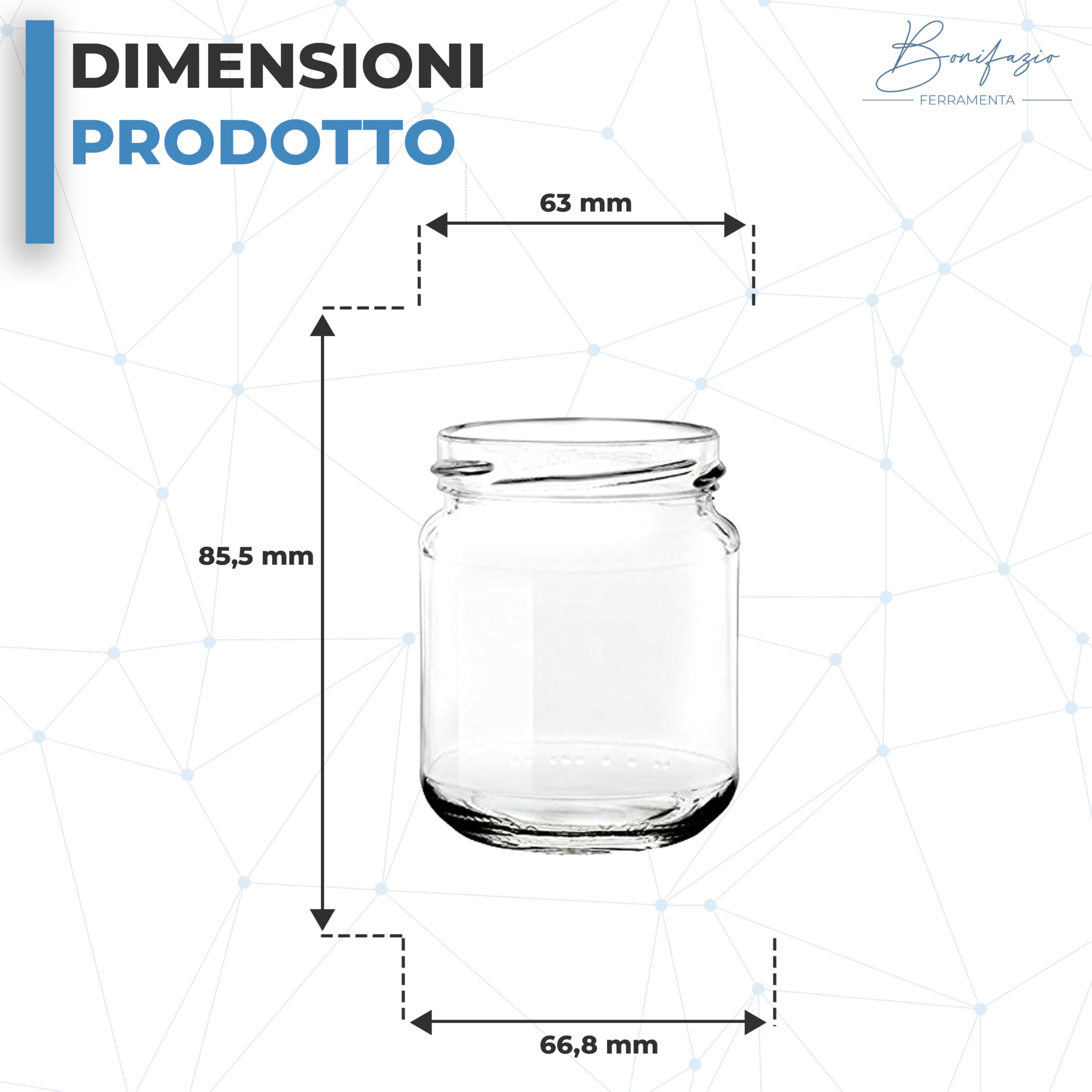 Barattoli in vetro per la conservazione da 212 ml in confezione da 120 pezzi con TAPPO ORO per conservare marmellata, peperoncino, pesto e non solo (120 pezzi da 212 ml)