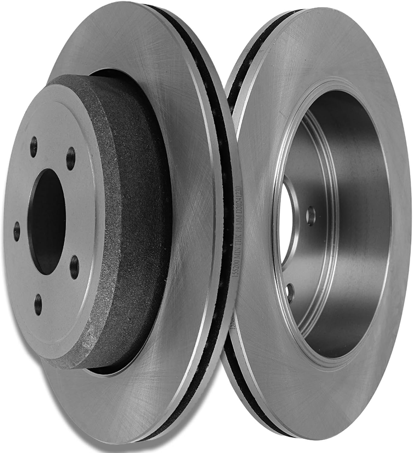 SCITOO Disc Brake Rotors Kits 54105 Rear Vented Brake Rotors Fit For Ford For Crown Victoria 2003-2011,For Mercury For Grand Marquis 2003-2011,For Mercury For Marauder 2003-2004
