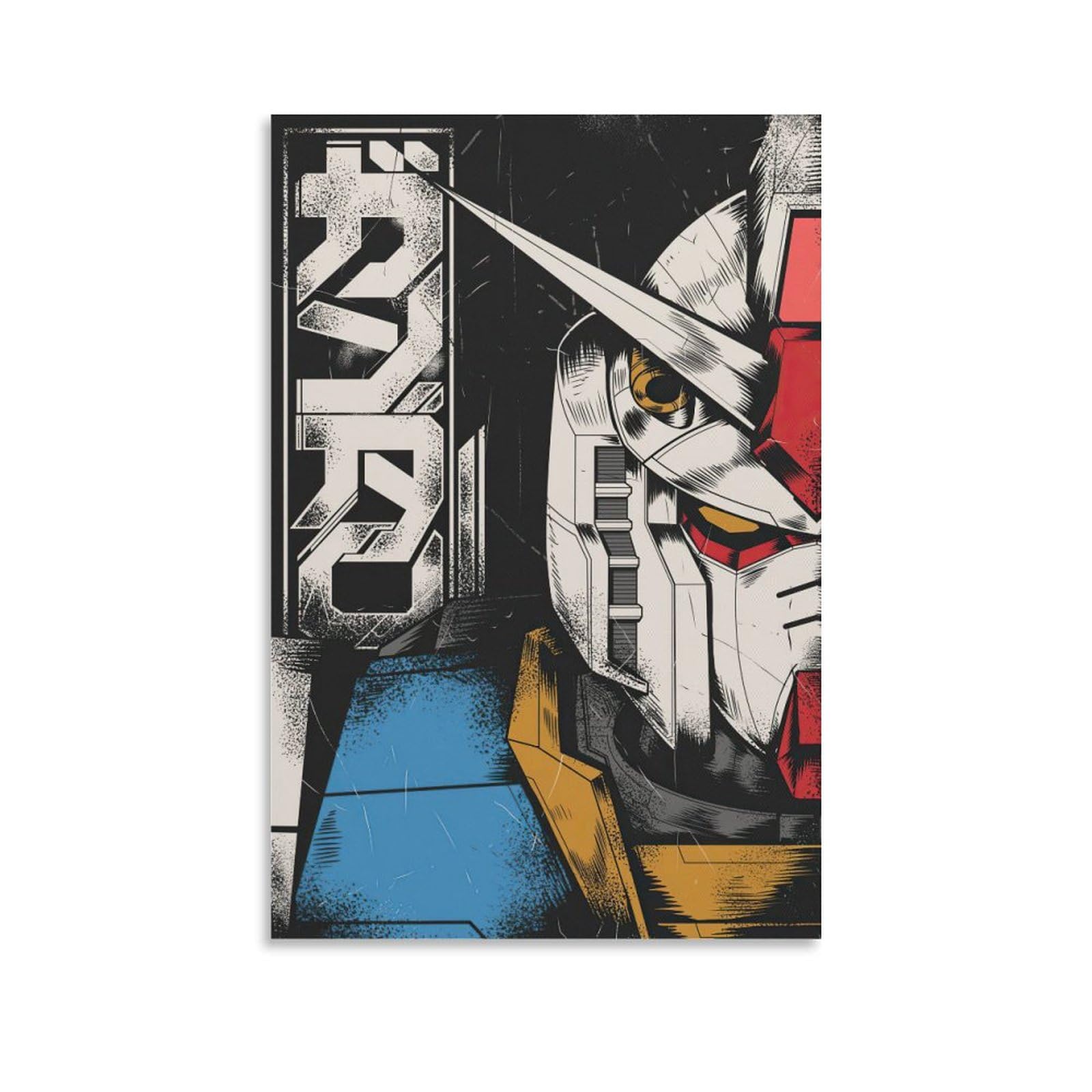 SHCOND Poster Mural Gundam De Style Gundam - Style Rétro