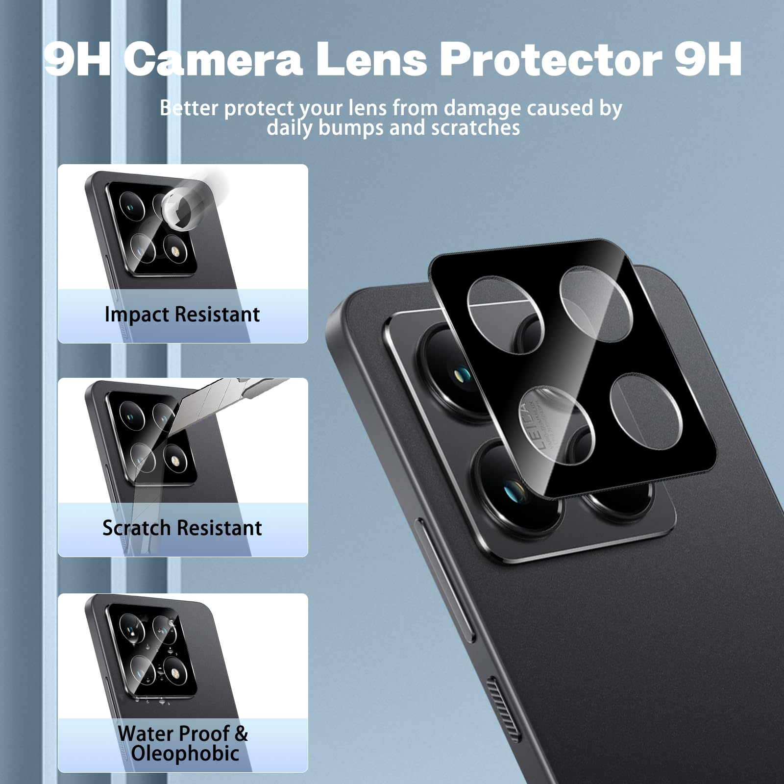 2 Anti-spy Gehard Glazen Privacyfolies Voor Xiaomi 14T / 14T Pro – 9H Hardheid, Vingerafdrukbestendig, HD Weergave 2 miniatura
