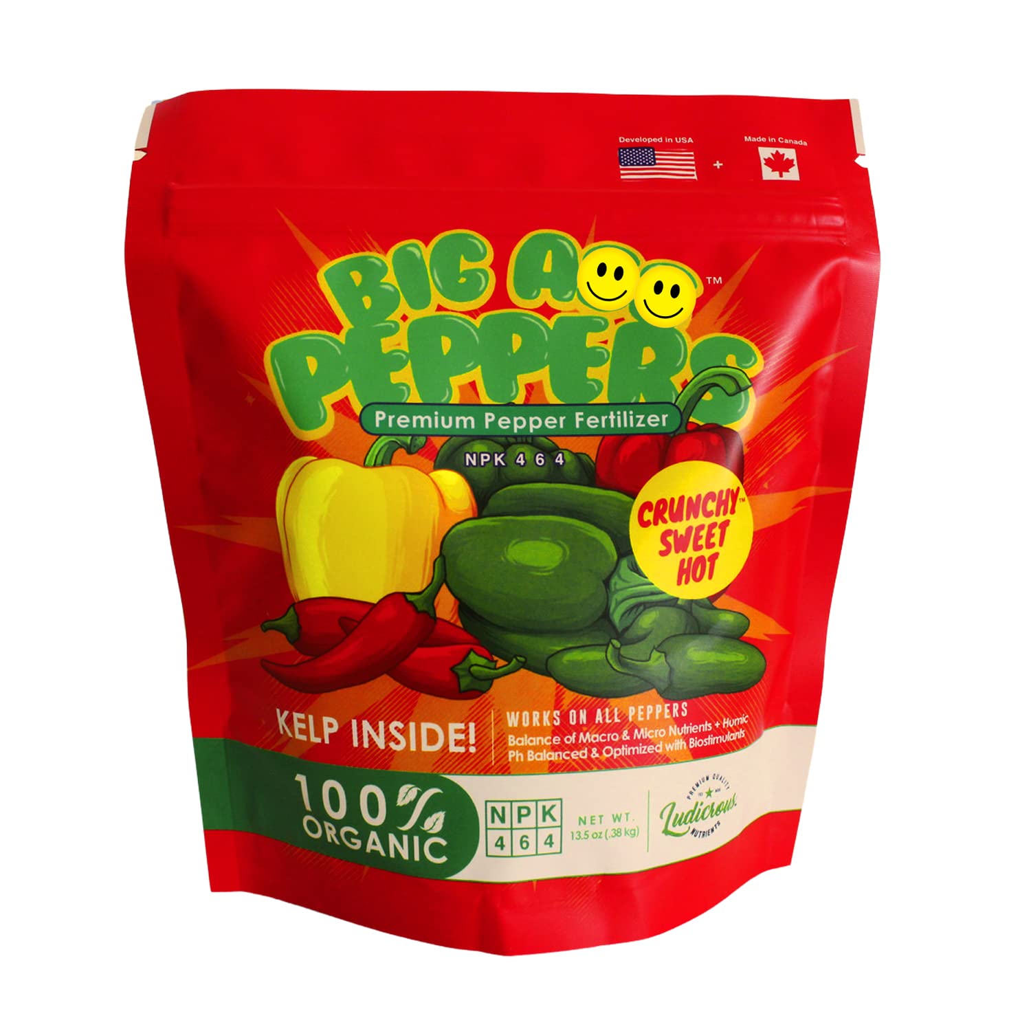 Big A Pepper Fertilizer 13.5oz Premium Organic Fertilizer for Peppers Eco