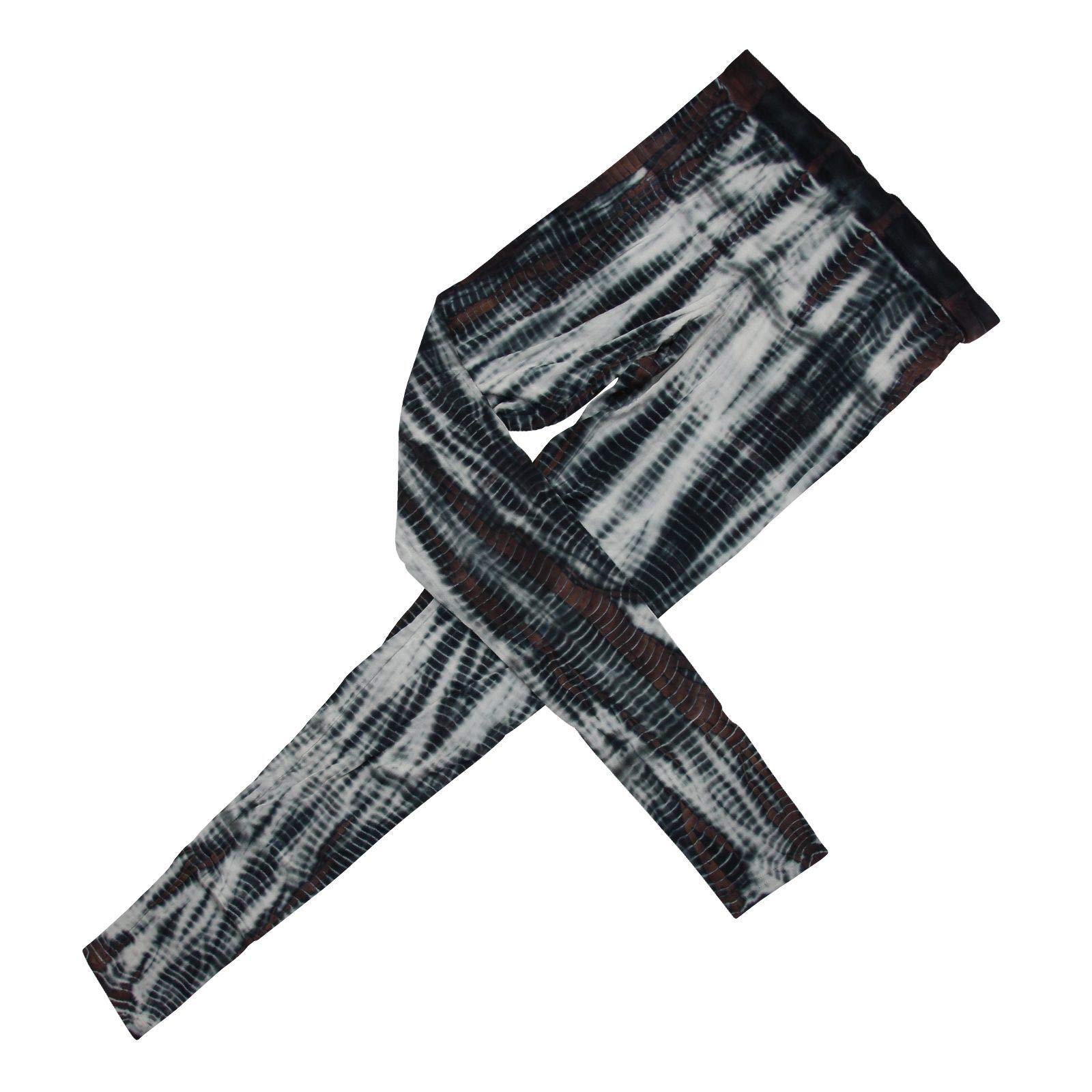 Freak Scene Leggings - Batik - Modello 08 - Nero - Bianco