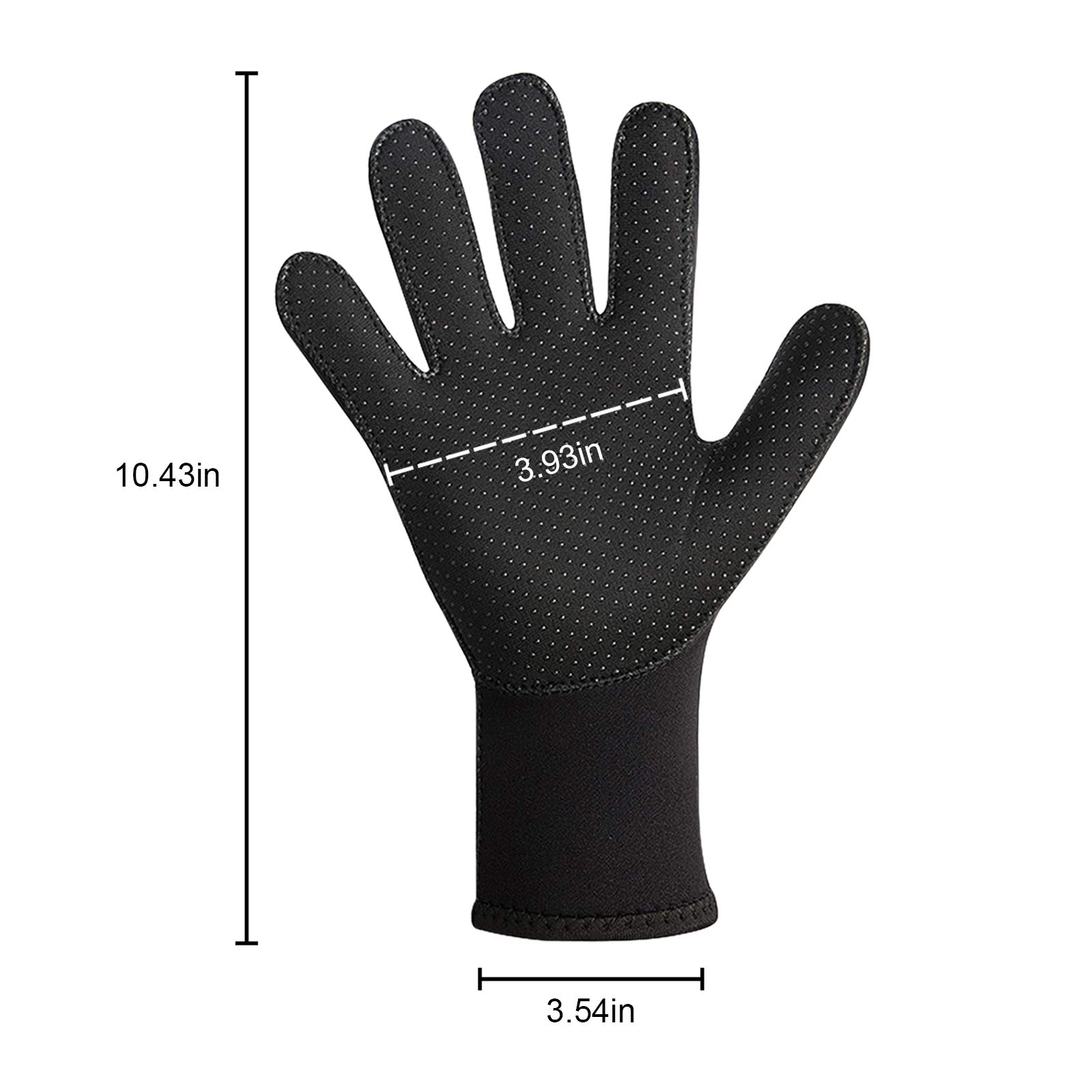 Gants De Plongée Néoprène 3 Mm Antidérapants - Pour Surf, Pêche, Plongée, Ski Nautique - Homme/femme, Tailles S-XL Harpon Chasse Sous Marine