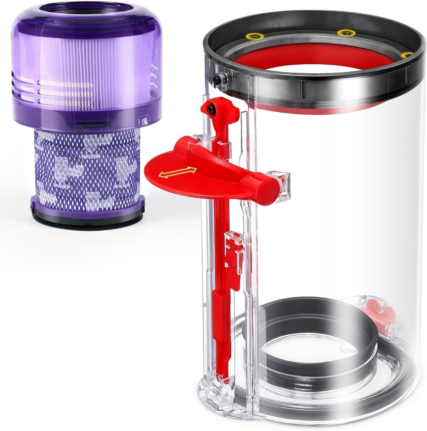 Poubelle collecteur Dyson V11 V15 grande capacité avec joint d'étanchéité renforcé