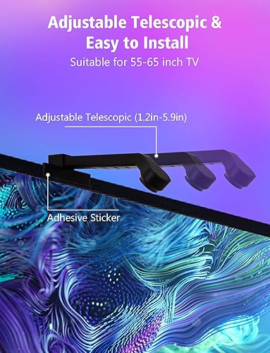 Miniatura 2 de echosari Sincronización de retroiluminación de TV con pantalla, luces de TV que cambian con TV para pantalla de 55 a 65 pulgadas, control