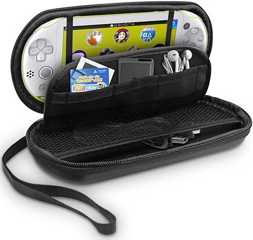Miniatura 4 de ProProtective - Funda para Sony Playstation Vita 2000 con protectores de pantalla, vidrio templado AFUNTA para pantalla frontal y película de PET