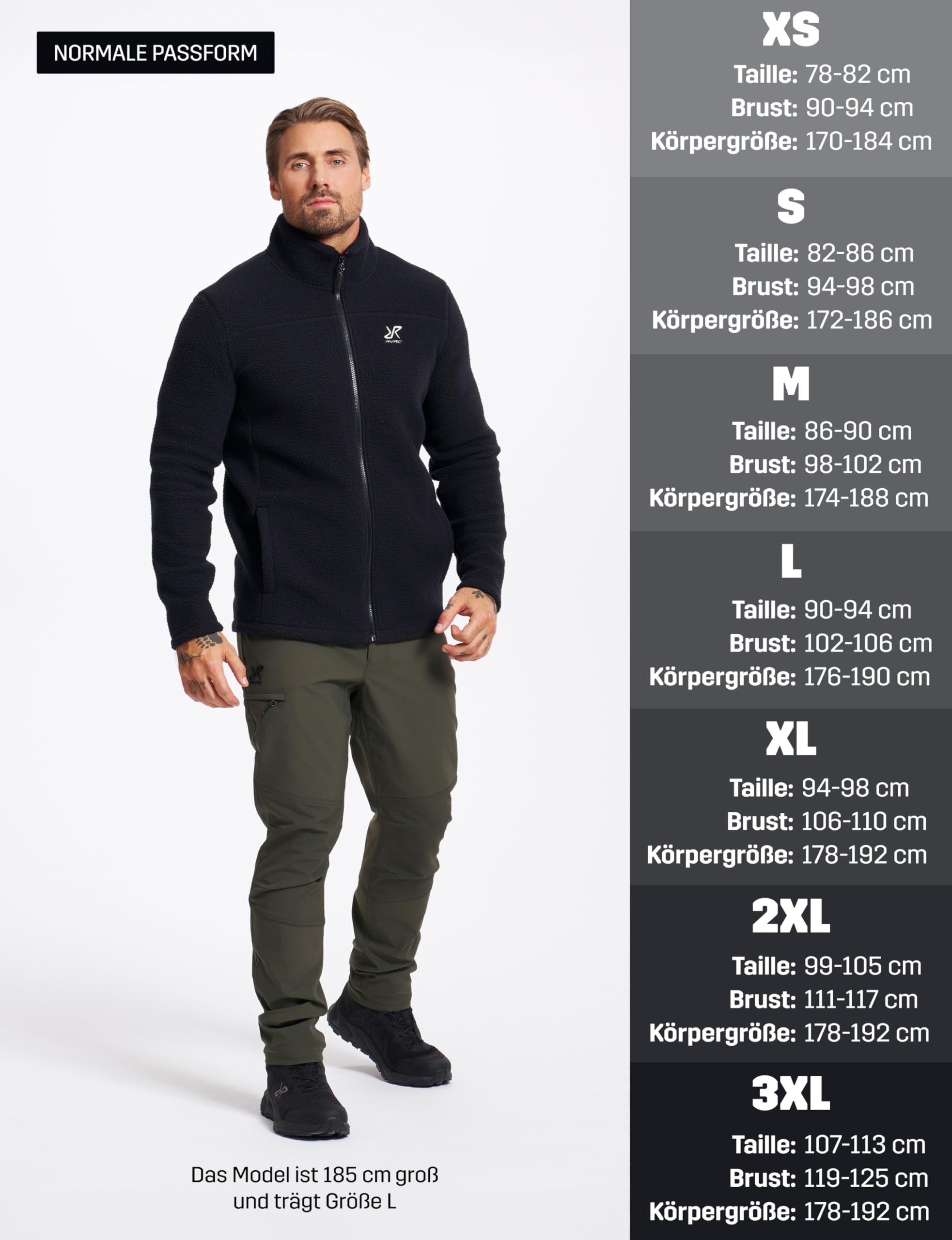 RevolutionRace Moss Pile Fleece für Herren, Weiches Fleecejacke perfekte für Wanderungen und Outdoor-Abenteuer