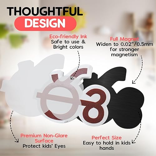 Miniatura 5 de Letras magnéticas del alfabeto telugu para el aula para niños, viene con 52 alfabetos de idioma telugu, 1 marcador, 1 pizarra blanca (juego de 3)