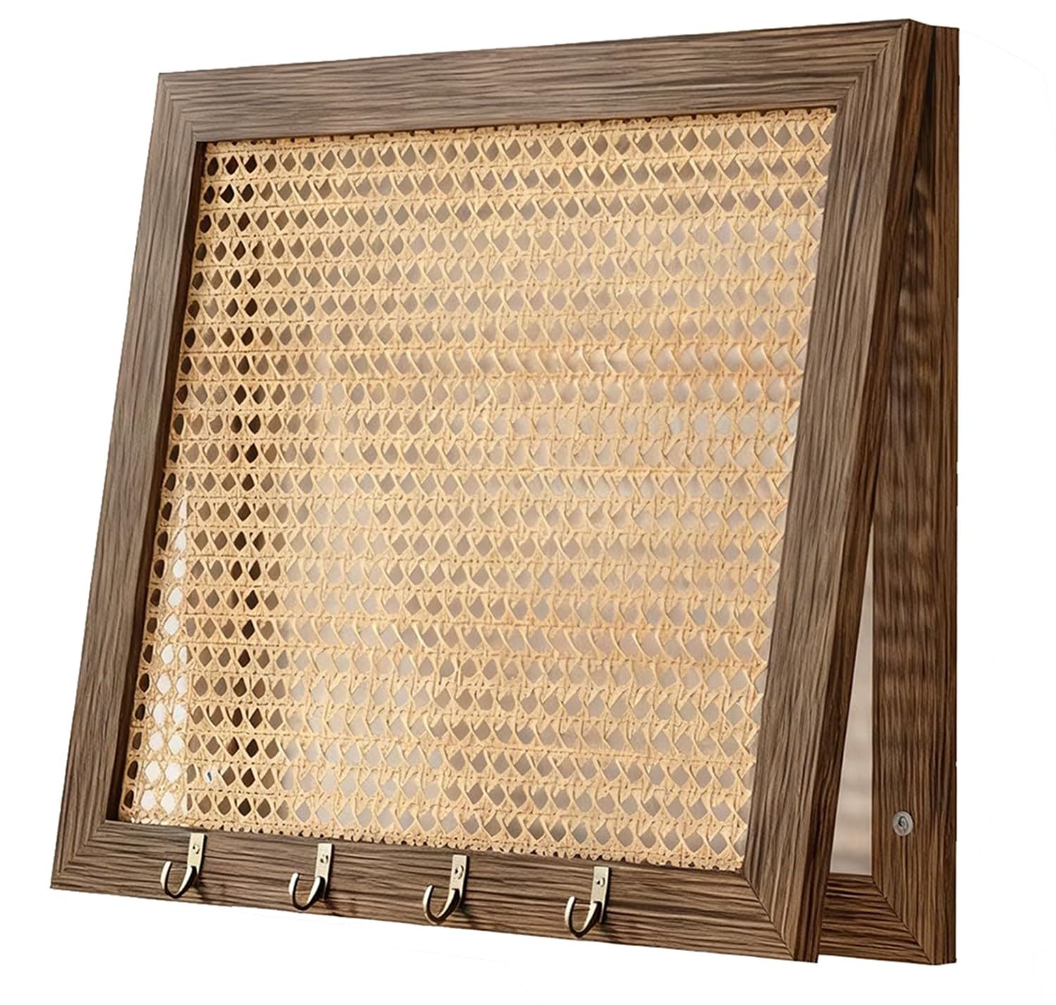 FUELIX Caja De Medidor Eléctrico De Ratán Que Cubre La Caja De Medidor Eléctrico Abatible hacia Arriba, Caja De Distribución De Entrada, Tapa Contador Luz Decorativa, Cubrecontador B,45 * 35 cm