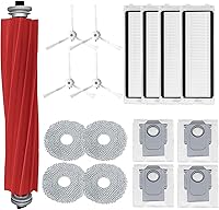 Vista 1 de Juego de accesorios de repuesto para Roborock Q Revo para robot aspirador Roborock P10, cepillo principal, paño de trapeador, bolsa para polvo