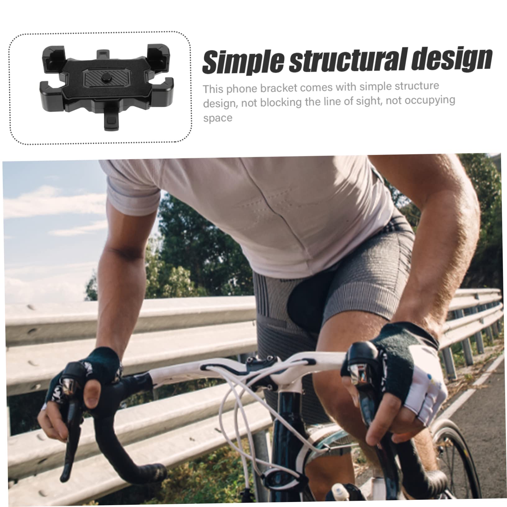 Hemobllo 4piezas Soporte De Teléfono para Bicicleta Rotatable Fijación Segura y Diseño Práctico Compatible Móviles para Ciclismo y Motociclismo