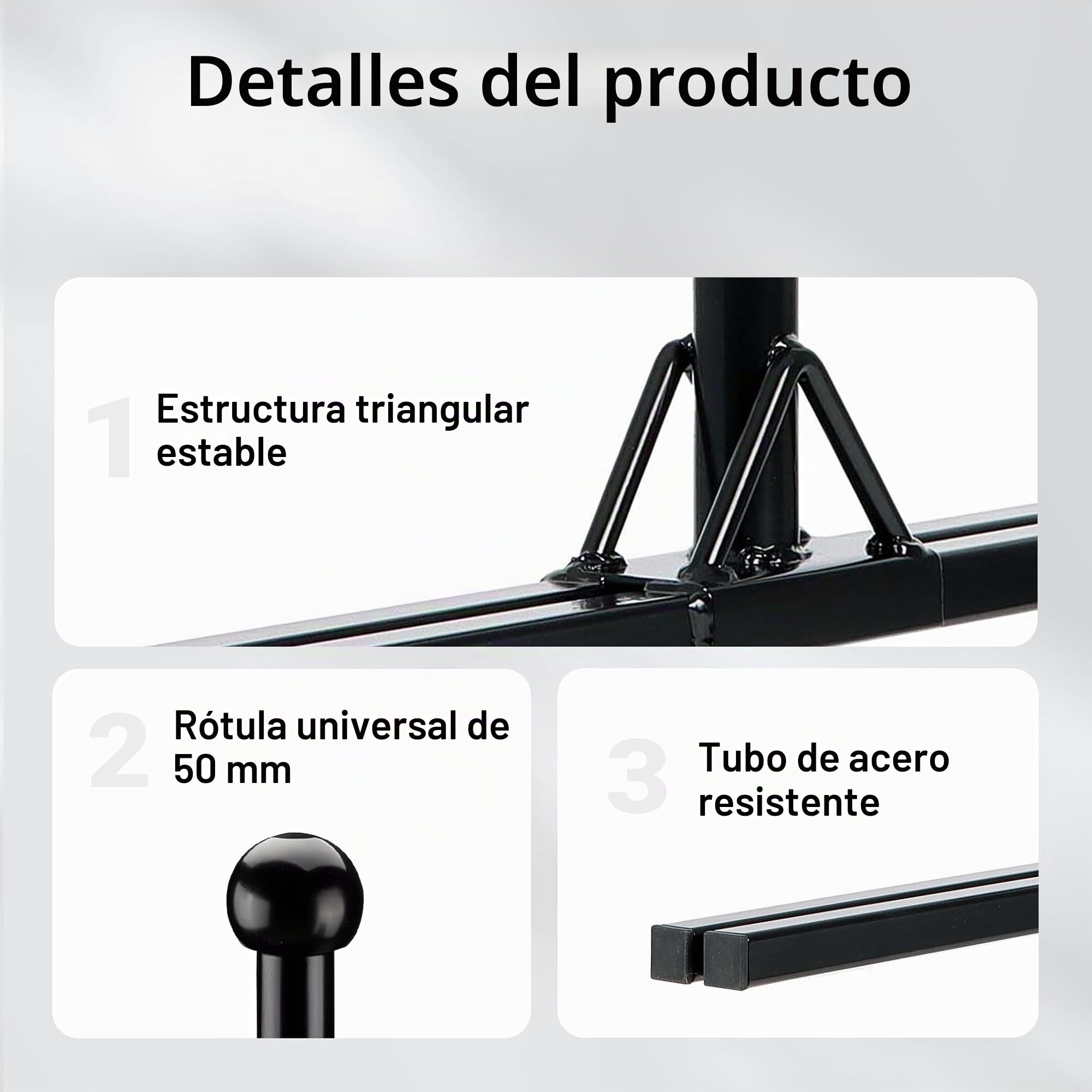 Wiltec Soporte portabicicletas de hasta 80 kg en Acero, Adaptador para Montaje de Porta Bicicletas en Bola de Remolque para remolques y caravanas