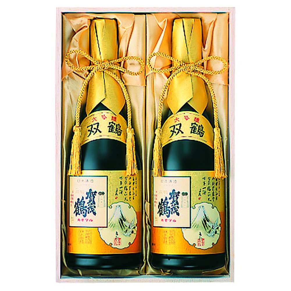 Amazon.co.jp: 大吟醸 双鶴賀茂鶴 720ML 2本箱入 （SK-B2) : 食品