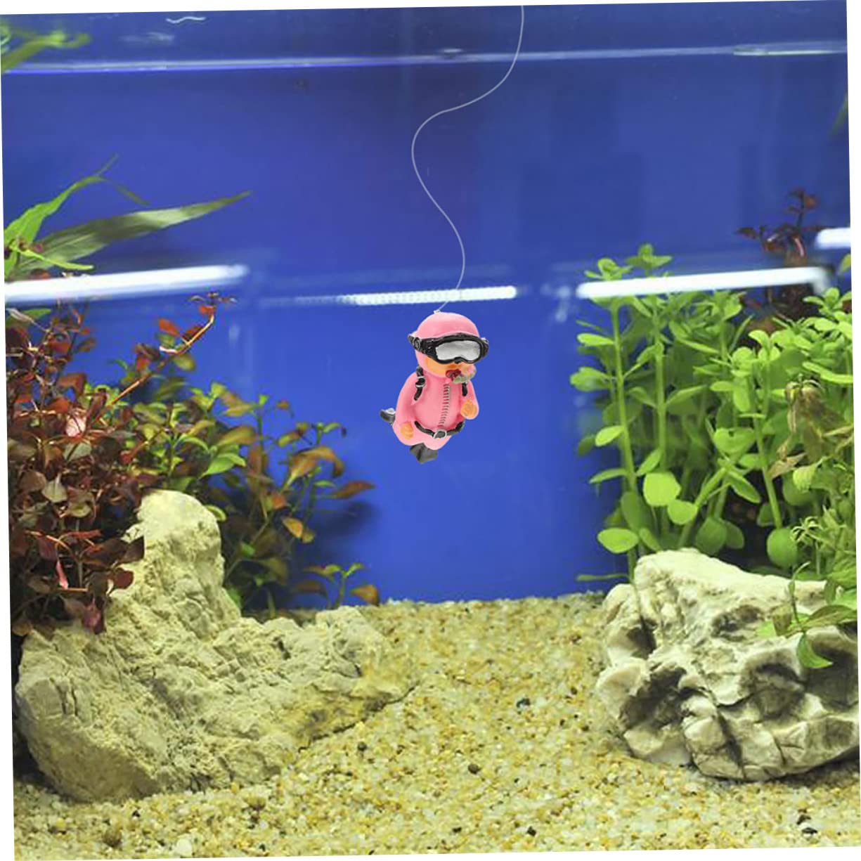 POPETPOP 16pièces Décorations Aquatiques Flottantes Figurines De Plongeurs Décoratifs pour Aquarium Accessoires Ludiques pour Réservoirs Et Bassins Simulation De Plongeur Ajustable