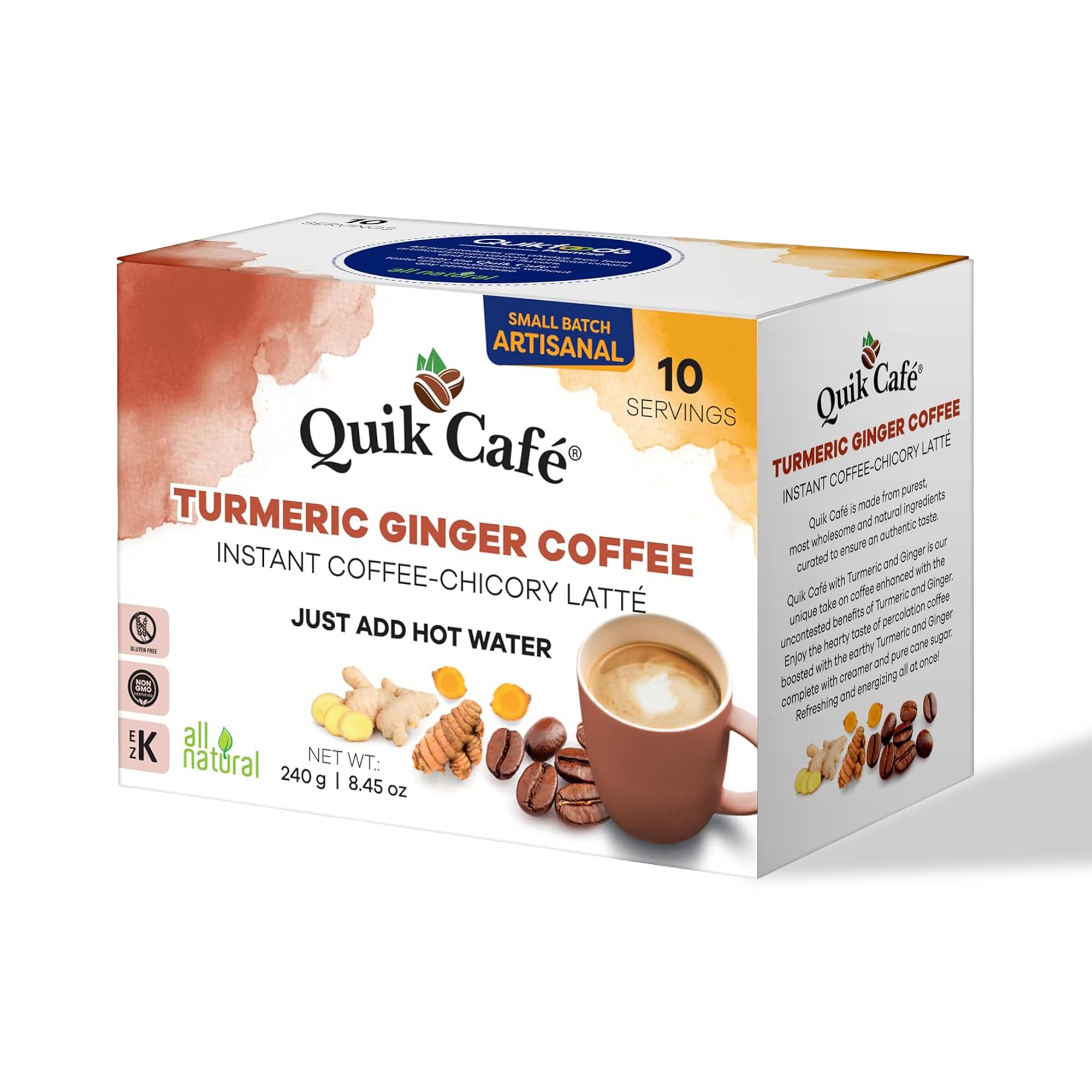 Amazon.com : QuikCafé Instant Turmeric Ginger Coffee – 10 Count