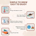 Soeos Organic Thé à feuilles longues rouge Rooibos, 16oz (1LB), Thé à base de plantes sans caféine USDA & Non certifié OGM, sans gluten & Keto Friendly, Rich Aroma Saveur douce.