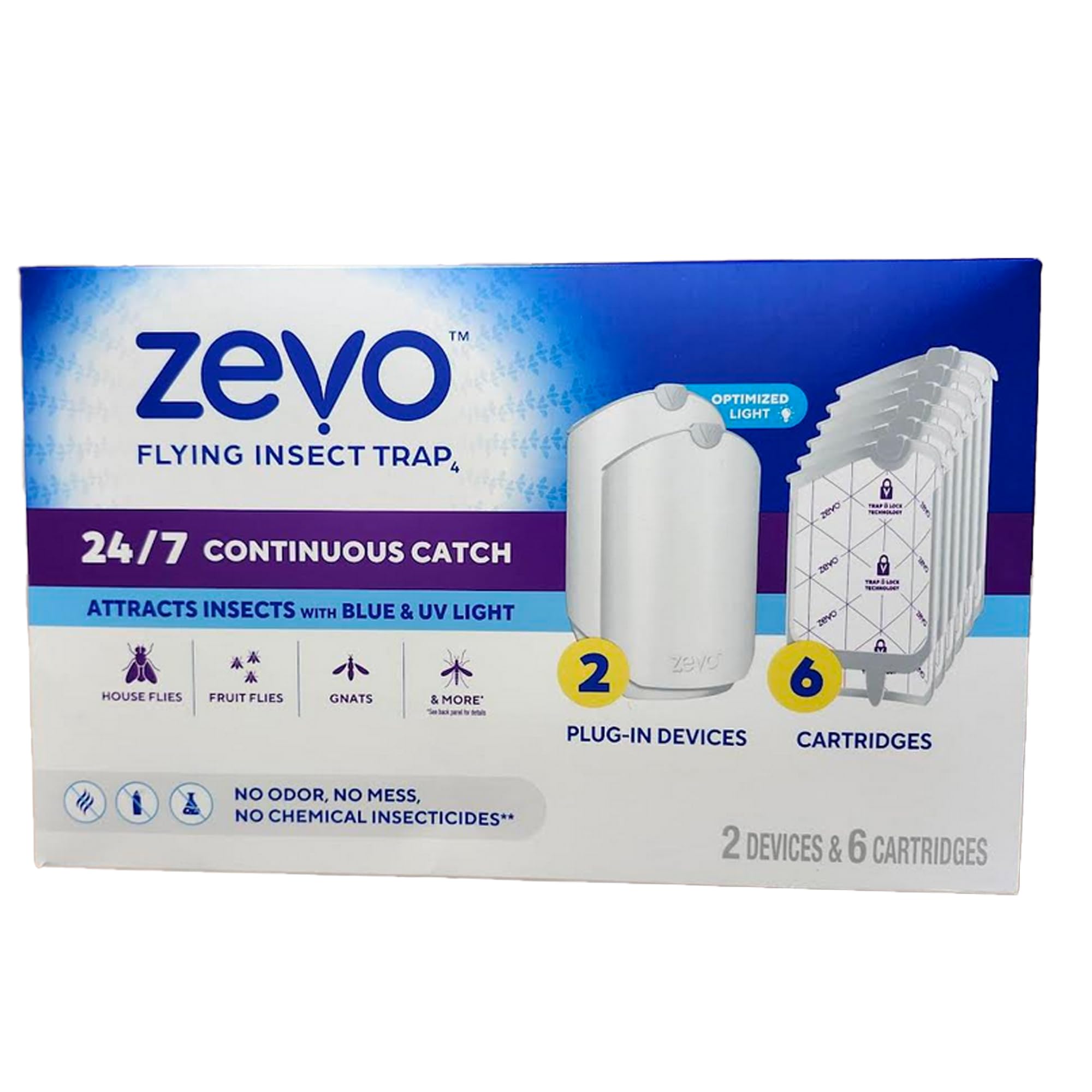 Zevo Flying Insect Pesticide Device to Kill incests with 2 Sprays, Dangerous Protection Against Flies, Fruit Flies, and Gnats