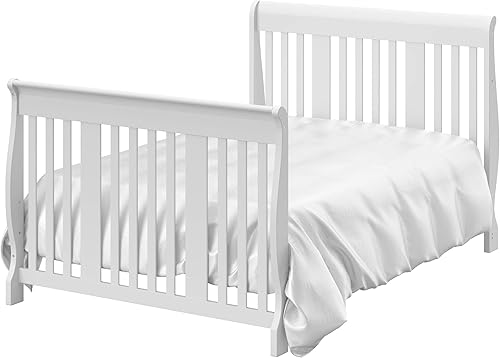 Vista 24 de Storkcraft Portofino - Cuna convertible 5 en 1 y cambiador (Espresso) - Combo de cuna y cambiador con 3 cajones, incluye cambiador de bebé, se